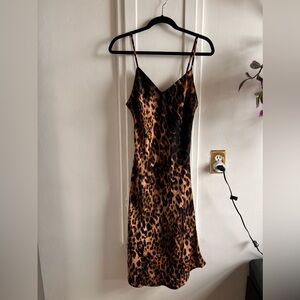 Forever 21 Contemporary Leopard Print Slip Dress